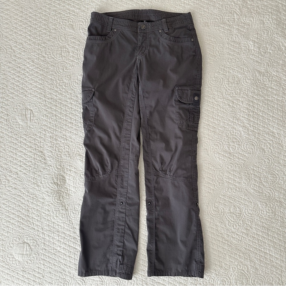 Kuhl Pants Womens 6 Short Gray Straight Cargo Roll Tab Hem Legendary Outdoors
